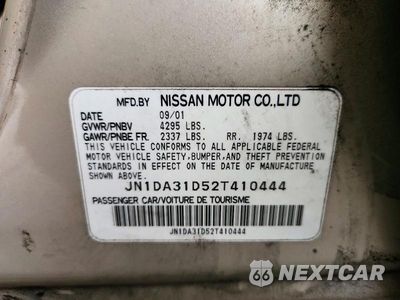 Zdjęcie 12 z 12 samochodu: 2002 NISSAN MAXIMA VIN:JN1DA31D52T410444 - miniatura