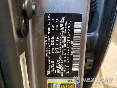 Zdjęcie 12 z 12 samochodu: 2015 KIA OPTIMA LX VIN:5XXGM4A70FG383855 - miniatura