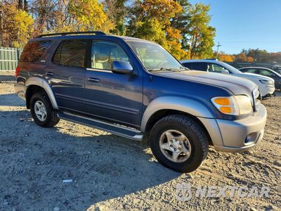 Czwarte zdjęcie samochodu z boku: 2001 TOYOTA SEQUOIA SR5 VIN:5TDBT44AX1S042443 - miniatura
