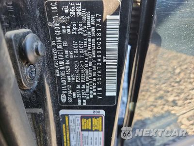 Zdjęcie 12 z 12 samochodu: 2013 KIA SORENTO LX VIN:5XYKT3A6XDG381747 - miniatura