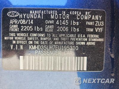Zdjęcie 12 z 12 samochodu: 2014 HYUNDAI ELANTRA GT BASE VIN:KMHD35LH7EU195310 - miniatura