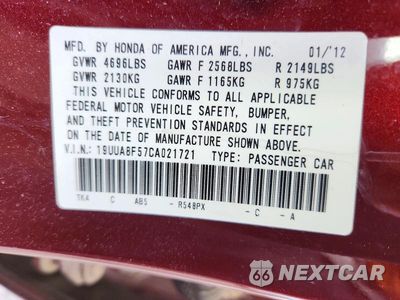 Zdjęcie 13 z 13 samochodu: 2012 ACURA TL SE VIN:19UUA8F57CA021721 - miniatura