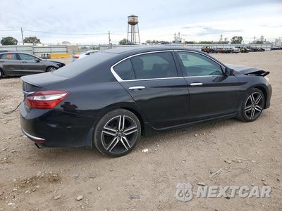 Trzecie zdjęcie samochodu z tyłu: 2017 HONDA ACCORD SPORT VIN:1HGCR2F57HA128180 - miniatura