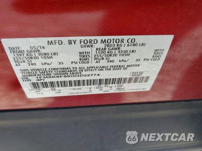 Zdjęcie 13 z 13 samochodu: 2016 FORD EXPLORER LIMITED VIN:1FM5K8F89GGD22774 - miniatura
