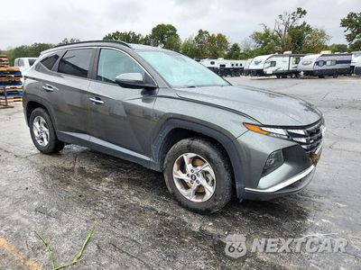 Czwarte zdjęcie samochodu z boku: 2023 HYUNDAI TUCSON SEL VIN:5NMJBCAE6PH196613 - miniatura