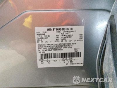 Zdjęcie 12 z 12 samochodu: 2022 FORD EDGE SEL VIN:2FMPK4J91NBB04009 - miniatura