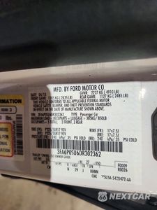 Zdjęcie 12 z 12 samochodu: 2013 FORD FUSION TITANIUM PHEV VIN:3FA6P0SU6DR302362 - miniatura