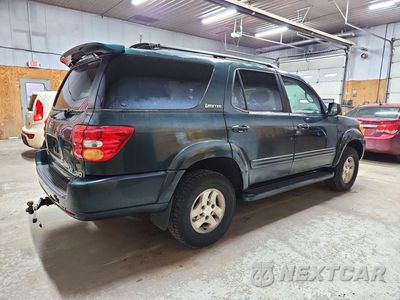 Trzecie zdjęcie samochodu z tyłu: 2001 TOYOTA SEQUOIA LIMITED VIN:5TDBT48A71S056455 - miniatura