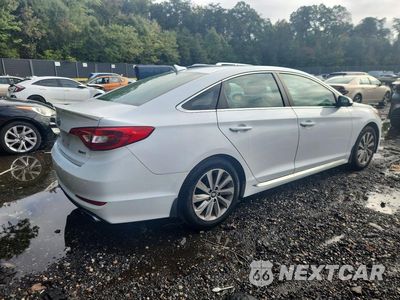 Trzecie zdjęcie samochodu z tyłu: 2017 HYUNDAI SONATA SPORT VIN:5NPE34AF3HH466074 - miniatura