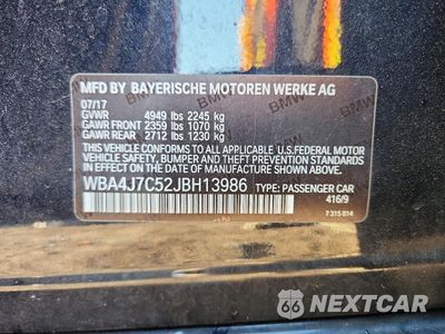 Zdjęcie 12 z 12 samochodu: 2018 BMW 440XI GRAN COUPE VIN:WBA4J7C52JBH13986 - miniatura