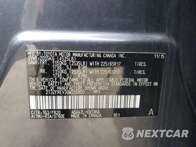 Zdjęcie 13 z 13 samochodu: 2016 TOYOTA RAV4 LE VIN:2T3ZFREV3GW235805 - miniatura
