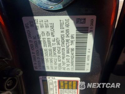 Zdjęcie 13 z 13 samochodu: 2020 HONDA CR-V EX VIN:2HKRW1H52LH417980 - miniatura