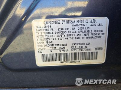 Zdjęcie 13 z 13 samochodu: 2009 INFINITI G37 SEDAN BASE VIN:JNKCV61E09M309483 - miniatura