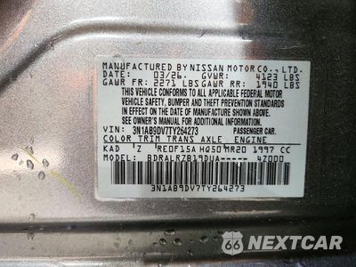 Zdjęcie 13 z 13 samochodu: 2026 NISSAN SENTRA SR VIN:3N1AB9DV7TY264273 - miniatura