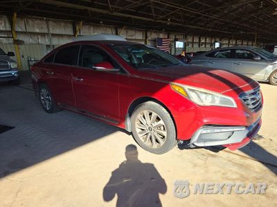 Czwarte zdjęcie samochodu z boku: 2016 HYUNDAI SONATA SPORT VIN:5NPE34AF0GH318754 - miniatura
