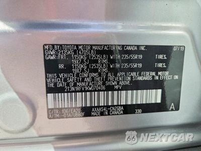 Zdjęcie 14 z 14 samochodu: 2019 TOYOTA RAV4 LIMITED VIN:2T3N1RFV1KW070406 - miniatura
