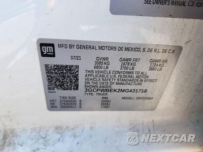 Zdjęcie 12 z 12 samochodu: 2021 CHEVROLET SILVERADO C1500 CUSTOM VIN:3GCPWBEK2MG431718 - miniatura