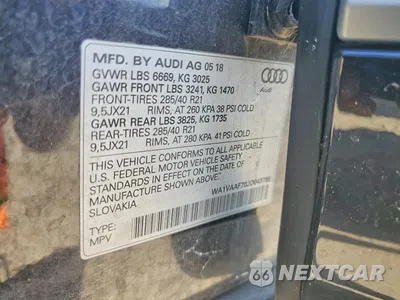 Zdjęcie 13 z 13 samochodu: 2018 AUDI Q7 PRESTIGE VIN:WA1VAAF70JD043769 - miniatura