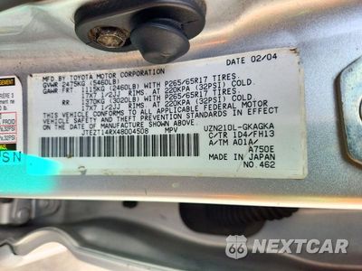 Zdjęcie 13 z 13 samochodu: 2004 TOYOTA 4RUNNER SPORT EDITION VIN:JTEZT14RX48004508 - miniatura