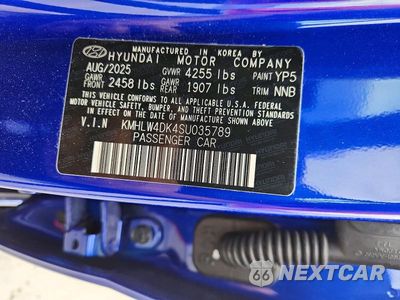 Zdjęcie 12 z 12 samochodu: 2025 HYUNDAI ELANTRA N BASE VIN:KMHLW4DK4SU035789 - miniatura