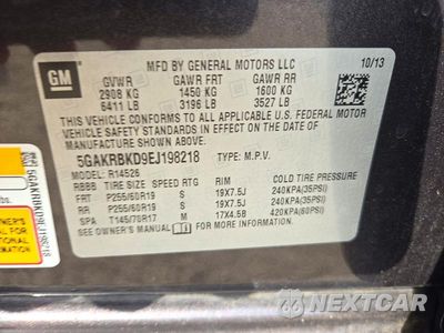 Zdjęcie 12 z 12 samochodu: 2014 BUICK ENCLAVE VIN:5GAKRBKD9EJ198218 - miniatura