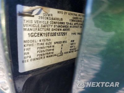 Zdjęcie 13 z 13 samochodu: 2002 CHEVROLET SILVERADO K1500 VIN:1GCEK19T02E127291 - miniatura