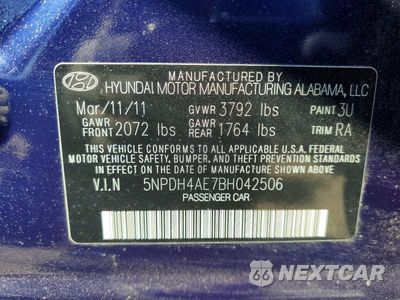 Zdjęcie 12 z 12 samochodu: 2011 HYUNDAI ELANTRA LIMITED VIN:5NPDH4AE7BH042506 - miniatura