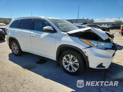Czwarte zdjęcie samochodu z boku: 2014 TOYOTA HIGHLANDER XLE VIN:5TDJKRFH7ES021903 - miniatura