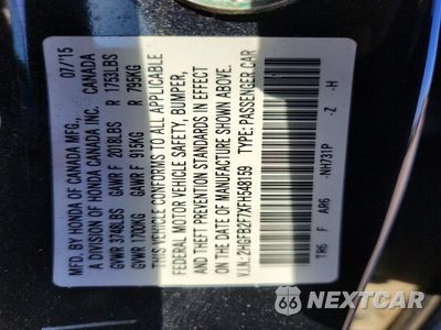 Zdjęcie 13 z 13 samochodu: 2015 HONDA CIVIC SE VIN:2HGFB2F7XFH548159 - miniatura