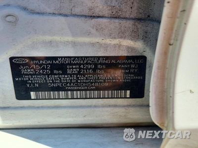 Zdjęcie 12 z 12 samochodu: 2013 HYUNDAI SONATA LIMITED VIN:5NPEC4AC1DH548109 - miniatura