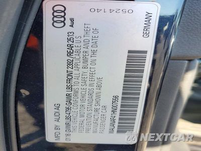 Zdjęcie 12 z 12 samochodu: 2017 AUDI A4 PREMIUM VIN:WAUANAF41HN007556 - miniatura