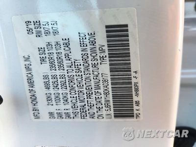 Zdjęcie 14 z 14 samochodu: 2019 HONDA CR-V EXL VIN:5J6RW1H80KA038177 - miniatura