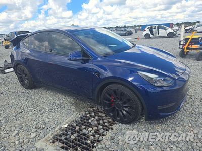 Czwarte zdjęcie samochodu z boku: 2022 TESLA MODEL Y VIN:7SAYGDEF3NF531062 - miniatura