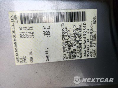 Zdjęcie 12 z 12 samochodu: 2010 NISSAN ALTIMA 2.5 VIN:1N4AL2AP2AN432540 - miniatura