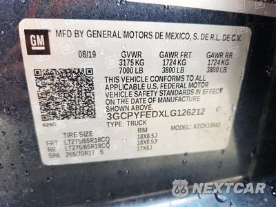 Zdjęcie 13 z 13 samochodu: 2020 CHEVROLET SILVERADO K1500 LT TRAIL BOSS VIN:3GCPYFEDXLG126212 - miniatura