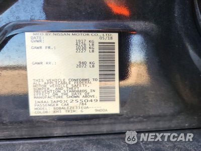 Zdjęcie 12 z 12 samochodu: 2018 NISSAN ALTIMA 2.5 SV VIN:1N4AL3AP0JC255049 - miniatura