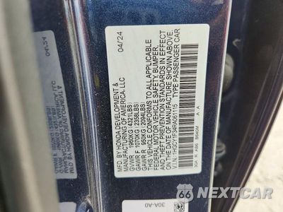 Zdjęcie 12 z 12 samochodu: 2024 HONDA ACCORD EX VIN:1HGCY1F34RA061115 - miniatura