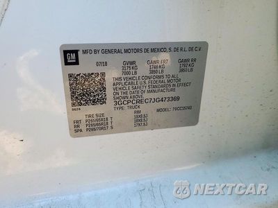 Zdjęcie 13 z 13 samochodu: 2018 CHEVROLET SILVERADO C1500 LT VIN:3GCPCREC7JG473369 - miniatura
