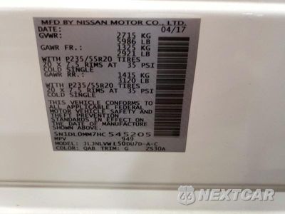 Zdjęcie 13 z 13 samochodu: 2017 INFINITI QX60 BASE VIN:5N1DL0MM7HC545205 - miniatura