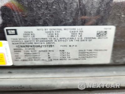 Zdjęcie 13 z 13 samochodu: 2017 CHEVROLET TRAVERSE LS VIN:1GNKRFKD9HJ197281 - miniatura