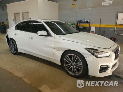 Czwarte zdjęcie samochodu z boku: 2015 INFINITI Q50 HYBRID SPORT VIN:JN1AV7AR3FM850916 - miniatura