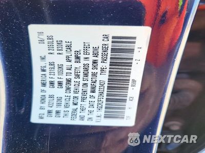 Zdjęcie 13 z 13 samochodu: 2017 HONDA ACCORD SPORT VIN:1HGCR2F53HA033437 - miniatura