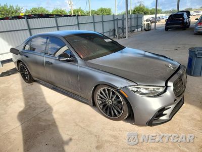 Czwarte zdjęcie samochodu z boku: 2022 MERCEDES-BENZ S 580 4MATIC VIN:W1K6G7GB6NA143743 - miniatura