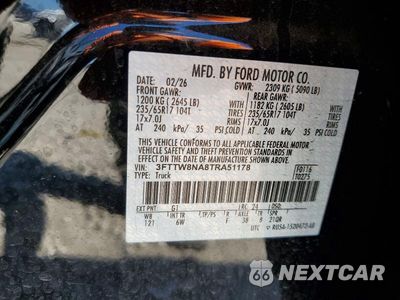 Zdjęcie 12 z 12 samochodu: 2026 FORD MAVERICK TREMOR VIN:3FTTW8NA8TRA51178 - miniatura