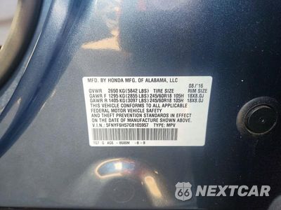 Zdjęcie 13 z 13 samochodu: 2016 HONDA PILOT EXL VIN:5FNYF6H57GB105957 - miniatura