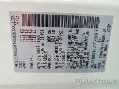 Zdjęcie 13 z 13 samochodu: 2026 NISSAN ROGUE SV VIN:5N1BT3BB7TC777693 - miniatura