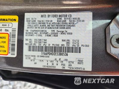 Zdjęcie 12 z 12 samochodu: 2014 FORD FUSION SE VIN:1FA6P0HD2E5380536 - miniatura