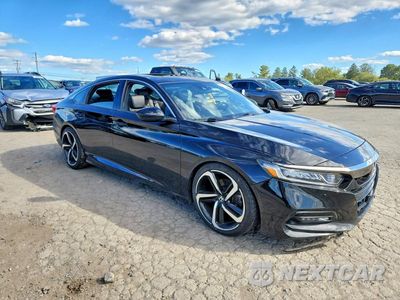 Czwarte zdjęcie samochodu z boku: 2019 HONDA ACCORD SPORT VIN:1HGCV2E37KA007720 - miniatura