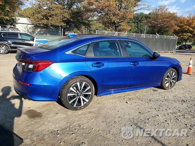 Trzecie zdjęcie samochodu z tyłu: 2022 HONDA CIVIC EX VIN:2HGFE1F72NH320656 - miniatura