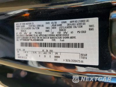 Zdjęcie 12 z 12 samochodu: 2020 FORD F250 SUPER DUTY VIN:1FT8W2BT9LED49329 - miniatura